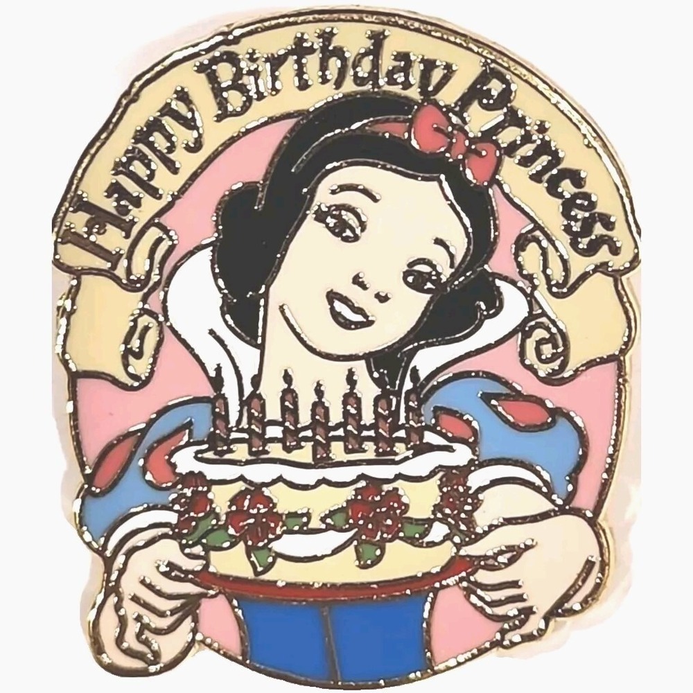 Disney Trading Pin 30600 Happy Birthday Princess Snow White Cake Candles 2004